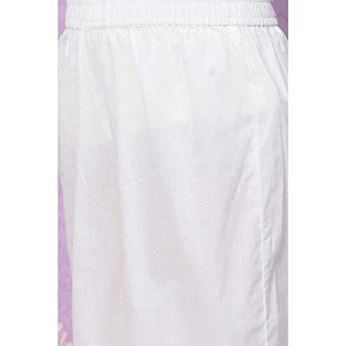 Image of BIBA Solid Cotton Round Neck Girls Ethnic Set
