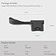 Haoge THB-X2B Metall Blitzschuh Daumen Griff Daumengriff Handgriff für Fujifilm X100VI Fuji FinePix X100V Kamera Schwarz