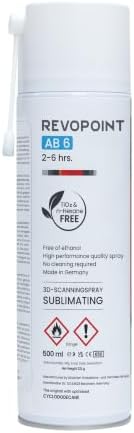 Revopoint 3D Scanning Spray for Reflective & Black Surfaces, AB-6, 500ml