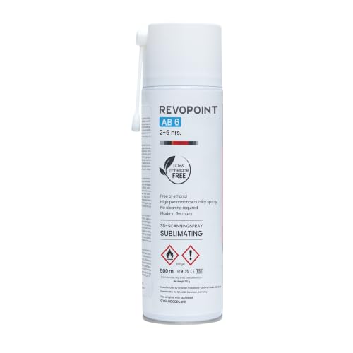Revopoint Spray de Scan 3D, Sublimation, Réfléchissant & Noir, AB-6, 500ml