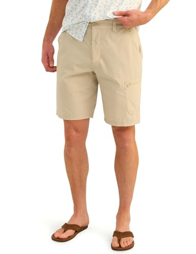 [HUK] カジュアルハーフパンツ Next Level 10.5" Short, Quick-drying Fishing Shorts for Men メンズ カーキ Large（Amazon）