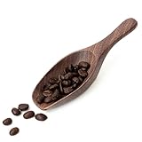 MIGAKU HOME Black Walnut Coffee Scoop for Ground Coffee, Loose Tea & Bath Salts, 1 Tablespoon/15ml, Multi-Purpose Kitchen Scooping Tool for Jars, Canisters & Coffee Brewing Accessories(1pcs)