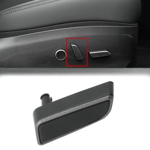 fitfoyo Black Car Seat Forward Button Seat Adjustment Button Replacement Cushion Backward Driver Side Passenger Side for Tesla Model 3/Y 2021 2022 2023 (Right Cushion Backward Button, Black)