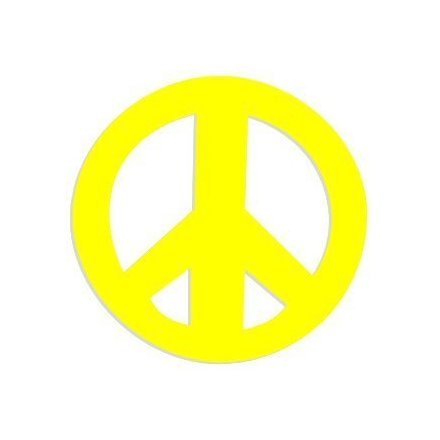 Peace Sign Tanning Stickers Big Roll