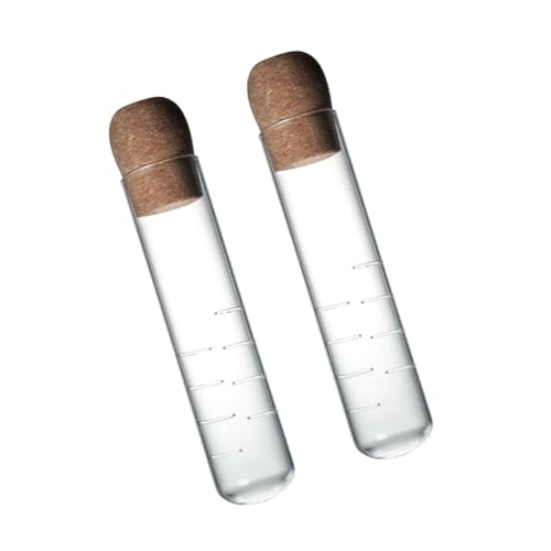 CIYODO Colador De Té 2piezas Tubo Infusor De Té Transparente De Vidrio Resistente Al Desgaste y Saludable Uso Doméstico y Restaurantes