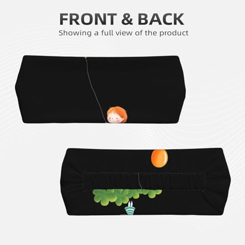 Elastic Sports Headband Hairband YYHWHJDE Kids chasing balloons Picture Soft, Breathable, Quick-Dry2