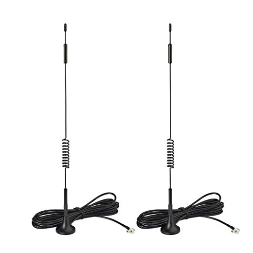 Bingfu 4G LTE-antenn TS9 7dBi MIMO extern antenn med magnetisk bas 3 meter förlängningskabel (2-pack) kompatibel med Vodafone EE O2 tre Netgear Huawei Mobile Hotspots Aircard Router USB-modem
