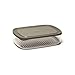 Produktbild Amuse, 23 x 16 x 6 cm Käse-Frischhaltedose, rechteckig, auch zur Aufbewahrung von Aufschnitt, Kühlschrank Organizer, Vorratsdose mit grauem Deckel, Kunststoff, 23,2 x 16,4 x 5,9 cm