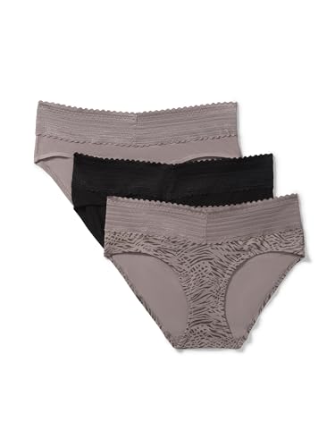 Image of Warner's Women's Blissful Benefits Women's Dig-free Comfort Waist With Lace Cotton Hipster 3-pack
