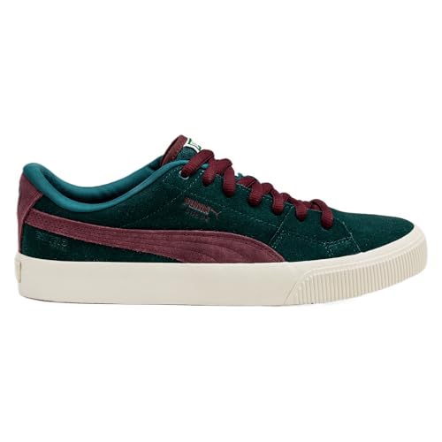 Basket Puma Suede Homme en cuir daim violet sarcelle premium