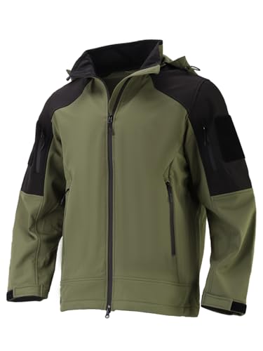 Veste de randonnée pour homme chaude à capuche pour le camping
