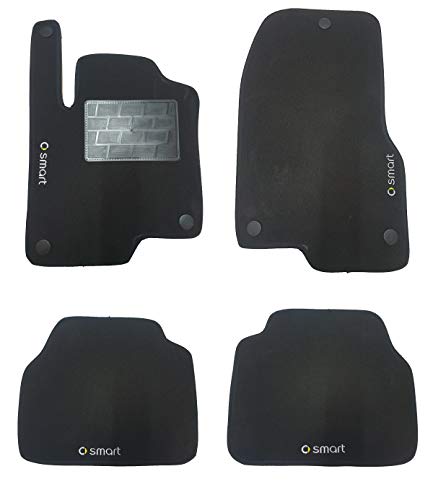 Tapis de sol en moquette pour Forfour 454 à partir de 2004 avec 4 logos et 6 fixations Cover