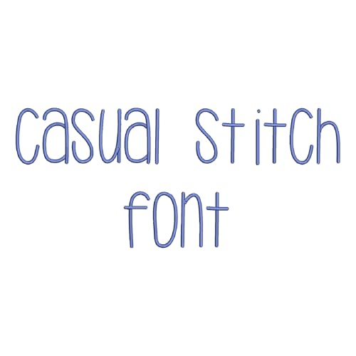 Threadart Machine Embroidery Designs - Casual Stitch BX Font - USB Stick