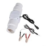 Ventola in linea da 12 V CC per ventilazione marina, automobilistica e tecnica con capacità dell'aria di 58 m3/h (32 mm)