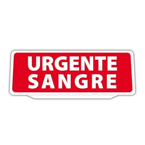 Clip visiera parasol per coche urgente sangue retroreflective rouge pour signaler un transport médical