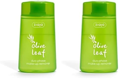 Ziaja Hoja de Olivo Desmaquillador de Ojos Bifásico 120 ml (Paquete de 2)