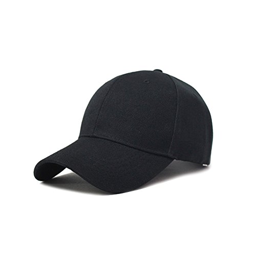 Westeng 1 Pezzo Unisex Berretto da Baseball, Cappellino di Tela Moda Sportivo da Uomo e Donna, Cappellino da Viaggio Adatto(Regolabile) (Nero)