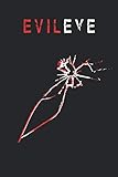 EVEL EYE NOTEBOOK: Classic notebook (+100 Lined pages ) ( 6x9 inch ) RED-BLACK .. EvilEYE Notebook