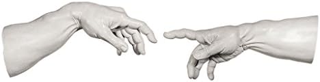 Design Toscano The Creation Wall Sculptures, Off White, 7.5x42x16.5 cm