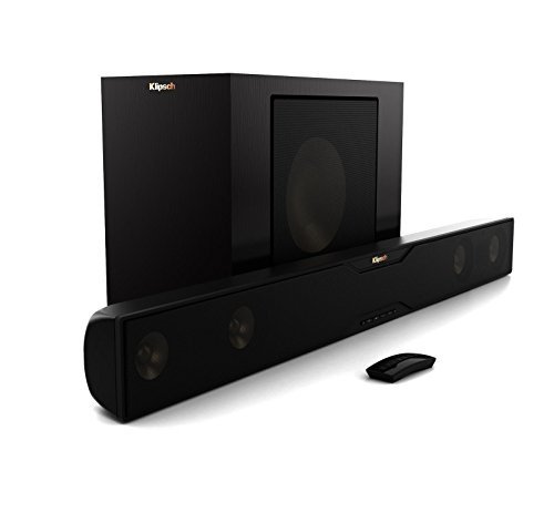 Klipsch R-20B Bluetooth Soundbar with Wireless Subwoofer (Satin Black)