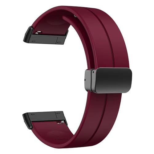 Image of T TECLUSIVE Soft Silicone Strap Band with Magnetic Lock Compatible for Fitbit Versa 4 / Versa 3 / Sense 2 | Adjustable Silicone Rubber Band for Versa 4 3 Sense
