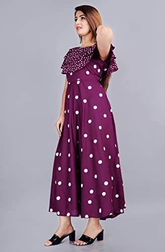 Image of Women's Polka Dot Fit and Flared Royon Dress