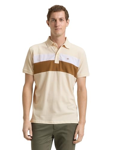 Piqué Poloshirt mit Blockstreifen – Ansicht 1