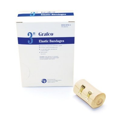 3" Elastic Bandages, 3" x 5 Yards, (10 Rolls/Box)