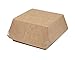ECOCLEO® Eco Burger Box To Go | Burger Verpackung aus Pappe mit Deckel | To Go Take Away Pappbox aus Cardboard | Boxen fettbeständig und biologisch abbaubar | 75 Stück | Größe"XXL" 2250ml