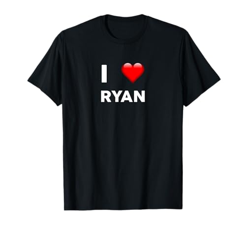Camiseta con nombre I Love RYAN Camiseta