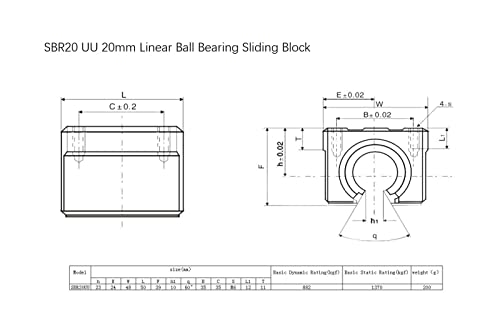 SBR20UU roulements pour l'installation d'une fraiseuse CNC - 4