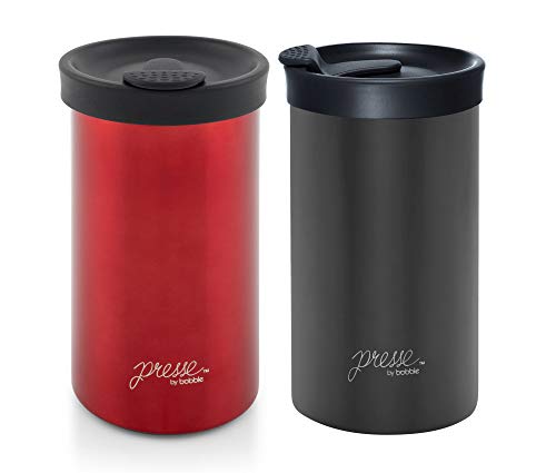 PRESSE Coffee Press + Travel Tumbler 13oz | Brew and go in 3