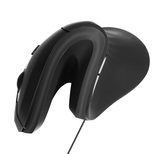 Image of Ergonomic Mouse, Wired Vertical Optical Mouse, Ergo Mouse High Precision Optical Mice with Adjustable DPI 800 /1200 /1600DPI for Laptop, Desktop, PC, MacBook, (Wired Black)