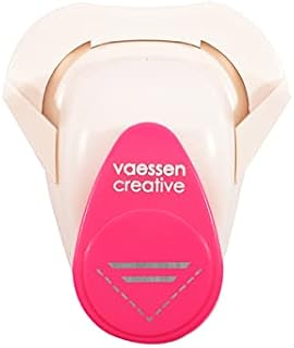 Vaessen Creative Paper Punch, Medium, Cuts Two Straight Slots in Corners, for Photos, Papercrafts, Scrapbooking and Card Making
