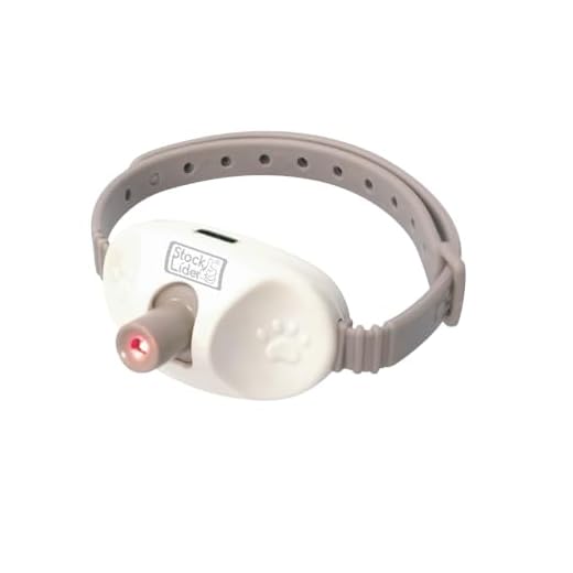 Collar Laser para Gatos, Collar Laser para Mascotas, Juguete Interactivo, USB Recargable, Ángulo Ajustable, Modo Parpadeante