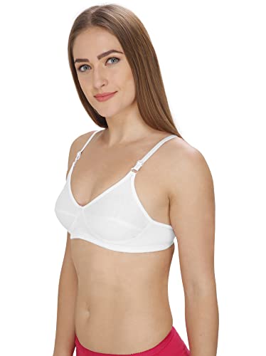 Image of Women's Cotton & Blended Non Padded Non-Wired Regular Bra (Pack of 6)