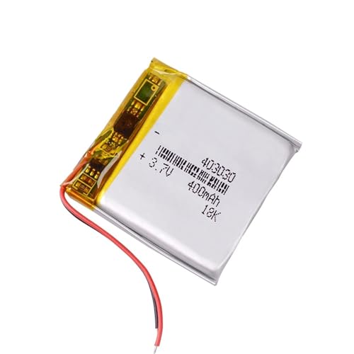 Batería 403030 de 3,7V y 400 mAh recargable de polímero de litio para dispositivos pequeños