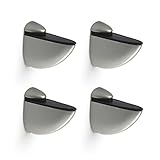  REI  4 Soportes Regulables de Zamak en Niquel Mate Líquido  Estilo Moderno  Para Baldas de Cristal con Espesores de 3-24 mm  Fácil Instalación  Incluye Tornillería  Medidas:75x60x20 mm