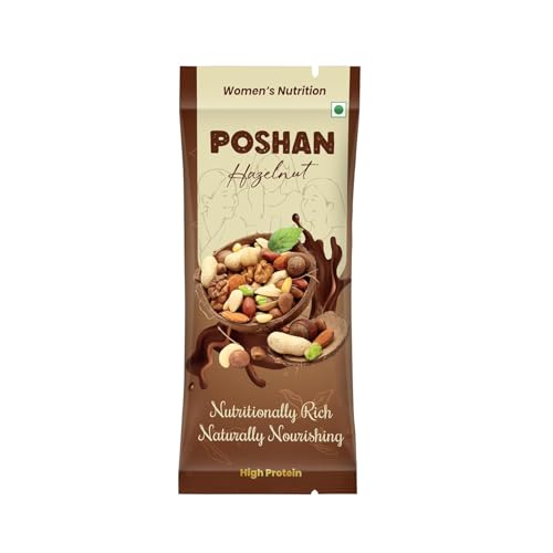 Image of POSHAN Women's Nutrition Protein Bar, 40 g | 8g Protein with 4G Fiber |No Added Sugar, 100% Vegetarian & Gluten-Free| Made with Dates, Ragi and Superfoods|No Trans Fat| Pack of 5
