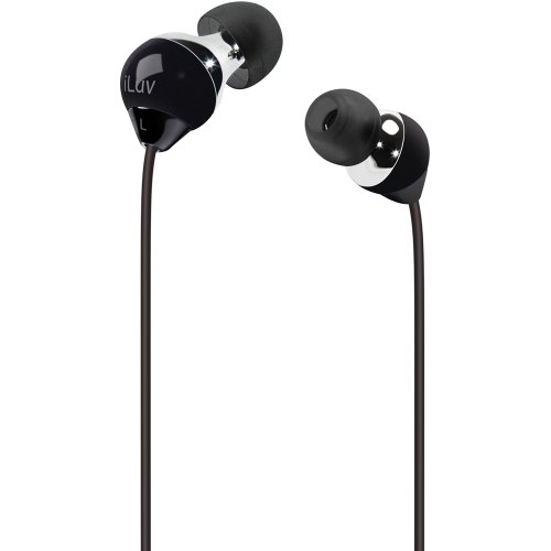 iLuv iEP312BLK Ergonomic and Comfort Earphones (Black)
