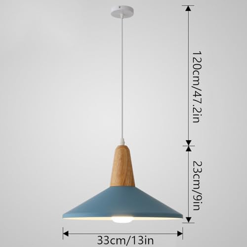 Suspension traditionnelle E26 lustre bohème moderne bois style japonais - 7
