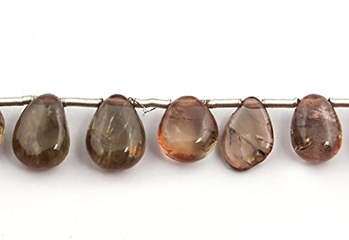 Hessonite smooth pear beads perles lisses pour création de bijoux SB1683