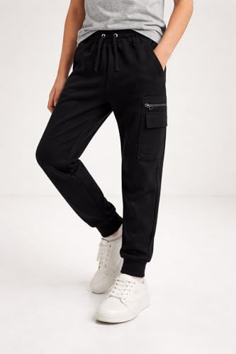 Image of Alan Jones Clothing Boys Joggers Trackpant | Premium French Terry Cotton Blend | Patch Pocket Detail | Casual, Playwear & Loungewear