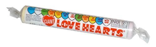 Swizzels Matlow Giant Love Heart Rolls X10 Rolls by Swizzels Matlow
