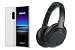 Produktbild Sony Xperia 1 Smartphone Bundle (16,5 cm (6,5 Zoll) OLED Display, Dual-SIM, 128 GB Speicher, 6 GB RAM, Android 9.0) , Weiß + Sony WH-1000XM3 Bluetooth Noise Cancelling Kopfhörer, Schwarz