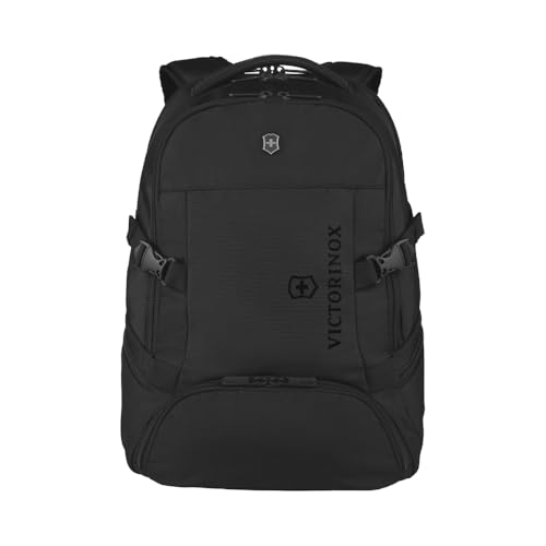 Victorinox Vx Sport EVO Deluxe Backpack, Mochila multiusos, mujer/hombre, 25 x 35 x 48 cm, 28 l, ergonómica, transpirable, negro