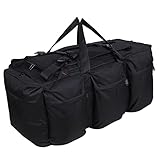 bammore キャンプ バッグ コンテナ 収納 ボックス ミリタリーバッグ 大容量 3way バックパック (ブラック)