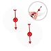 ORFOFE 12pcs Transparent Game Board Blank Rotating Arrows for Games Prizes Party Favors Large Spinning Arrow for Game Creative Spinning Prize Wheel Blank Prize Wheel Plastic Red