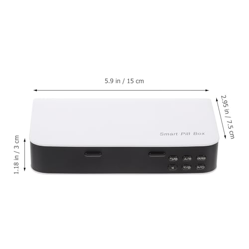 Organiseur de remède portable 3 compartiments et réveil senior - 2