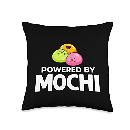 Mochi Ice Cream Donut Rice Cake Balls Throw Pillow